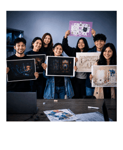 Estudiante de diseño gráfico